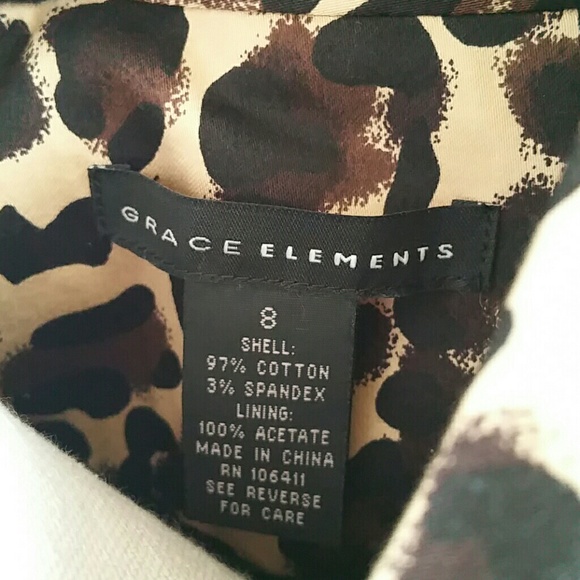 Leopard print 3/4 sleeves jacket by Grace Elements - Picture 3 of 3